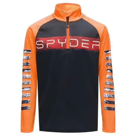 Spyder Boy's Peak Zip T Neck Shirt